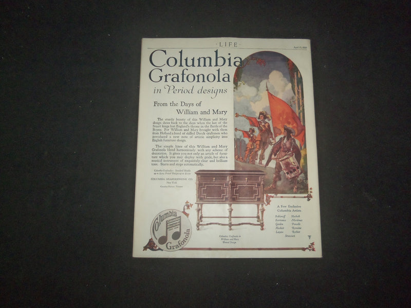1920 APRIL 15 LIFE MAGAZINE - SMOKES NUMBER - 