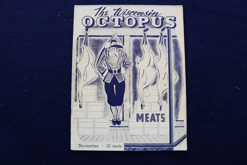 1940 THE WISCONSIN OCTOPUS MAGAZINE - UNIVERSITY OF WISCONSIN -LOT OF 6 - O 3398