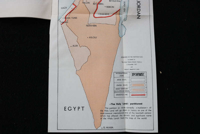 1954 THE WAY TO PEACE IN THE HOLY LAND - PALESTINE - SOFTCOVER BOOK - K 3064