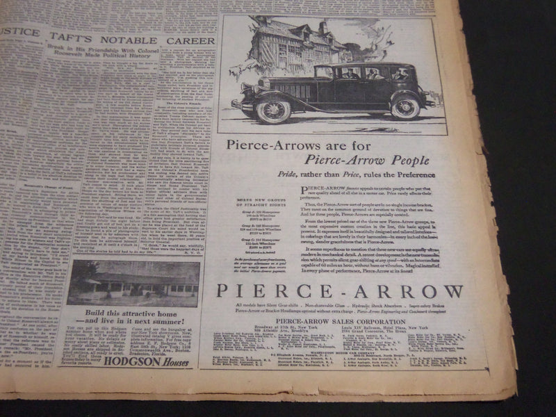 1930 FEB 9 NEW YORK TIMES SPECIAL - SUPREME COURT ON THE EVE OF CHANGES- NT 7000