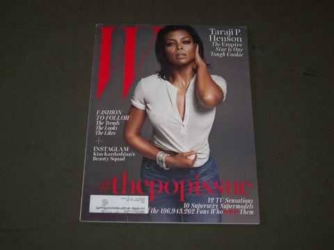2015 AUGUST W MAGAZINE - TARAJI P. HENSON COVER - B 3509