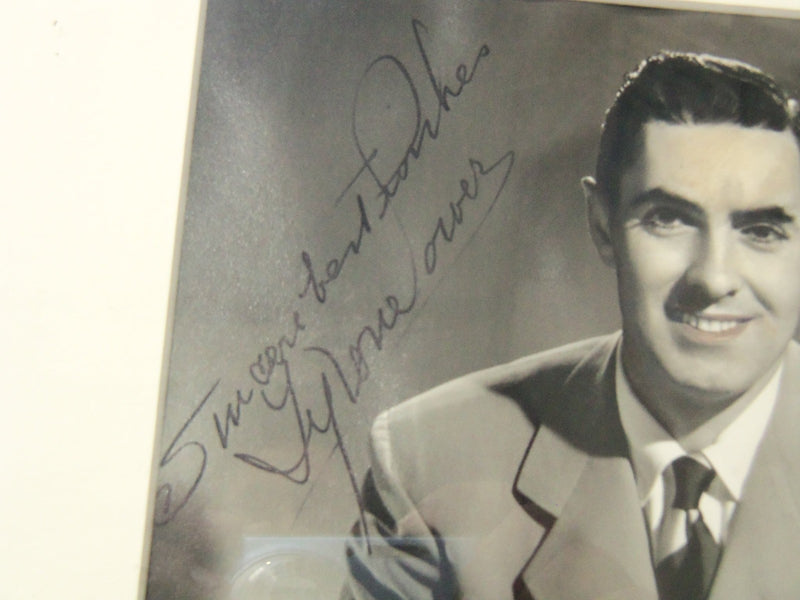 TYRONE POWER AUTOGRAPHED FRAMED PHOTO - 14x18 - #24A