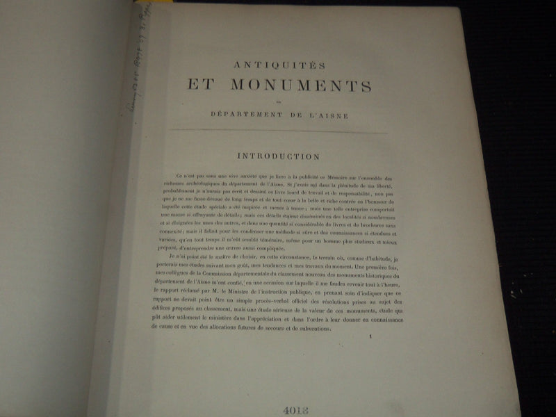 1877-1879 ANTIQUES ET MONUMENTS BY EDOUARD FLEURY - 3 VOLUMES - #276