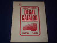 1961-1972 WALTHERS MODEL RAILROADER O SCALE DECAL CATALOG LOT OF 5 - J 1683