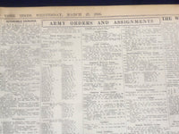 1918 MARCH 27 NEW YORK TIMES - GERMANS TAKE ROYE AND MENACE ALBERT - NT 8158