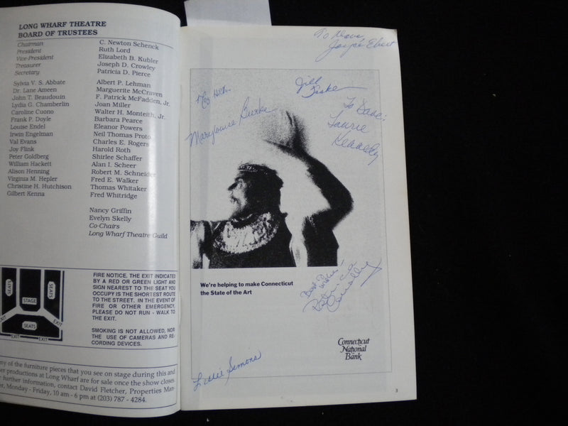 1989 WHEN WE ARE MARRIED PROGRAM - 16 SIGNATURES - J 8287