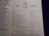1915 APRIL THE NORTH AMERICAN REVIEW 100TH ANNIVERSARY - WASHINGTON - SP 2524