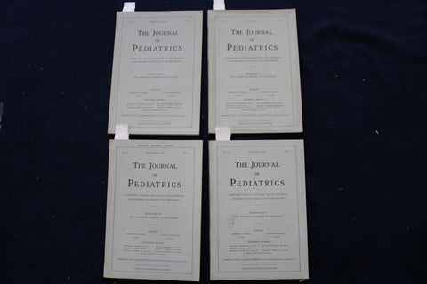 1938-1939 THE JOURNAL OF PEDIATRICS MAGAZINE - LOT OF 4 - O 3400