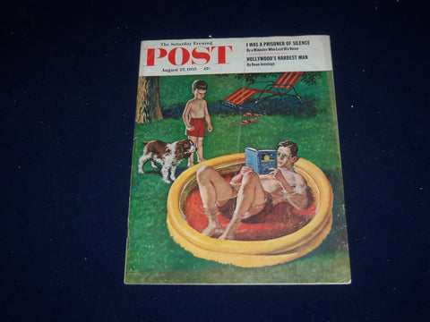 1955 AUGUST 27 THE SATURDAY EVENING POST MAGAZINE - ILLUSTRATED COVER - SP 5613