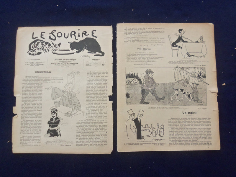 1908 DEC 5 LE SOURIRE MAGAZINE - ILLUSTRATED COMEDY - FRENCH TEXT - SP 4867S