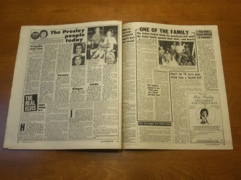 1978 AUG 8 MIDNIGHT GLOBE NEWSPAPER-THE REAL ELVIS- 1 YEAR AFTER DEATH - NP 4747