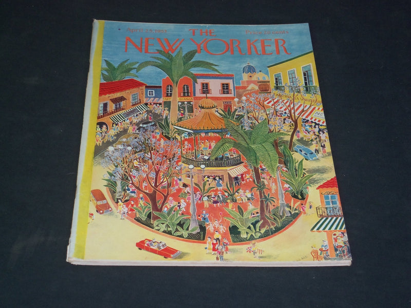 1953 APRIL 25 THE NEW YORKER MAGAZINE - ILLUSTRATED COVER - NY 938