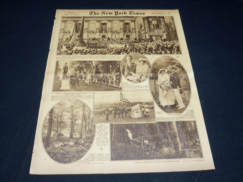 1918 JUNE 23 NY TIMES PICTURE SECTION - BARNARD COLLEGE FARMERETTES - NT 8821