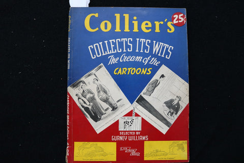 1945 COLLIER'S COLLECTS ITS WITS - CREAM OF THE CARTOONS SOFTCOVER BOOK - K 2871