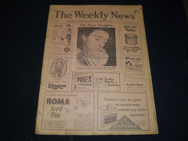 1956 THE WEEKLY NEWS AUCKLAND NEW ZEALAND NEWSPAPER LOT OF 3 ISSUES - NP 1346