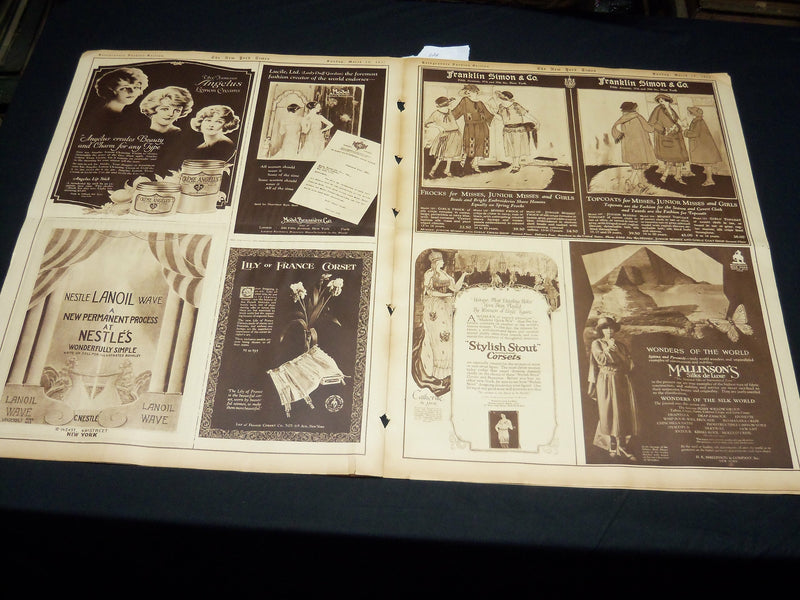 1922 MARCH 19 NEW YORK TIMES PICTURE SECTION NO. 4, 5 & 6 - NICE PHOTOS- NT 8850