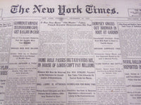 1920 DEC 15 NEW YORK TIMES - DEMPSEY KO'S BRENNAN - GIPP LOSES FIGHT - NT 5331