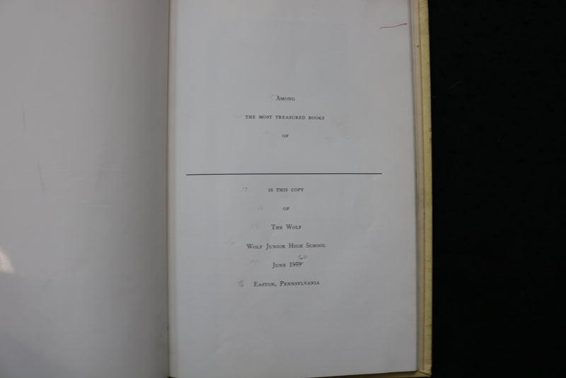 1959 WOLF JUNIOR HIGH SCHOOL YEARBOOK - EASTON, PENNSYLVANIA - YB 3495