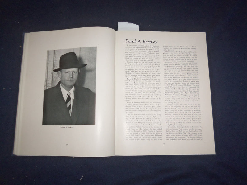 1947 WHO'S WHO IN THOROUGHBRED RACING VOL. II HARDCOVER BOOK -NED WELCH- KD 8163
