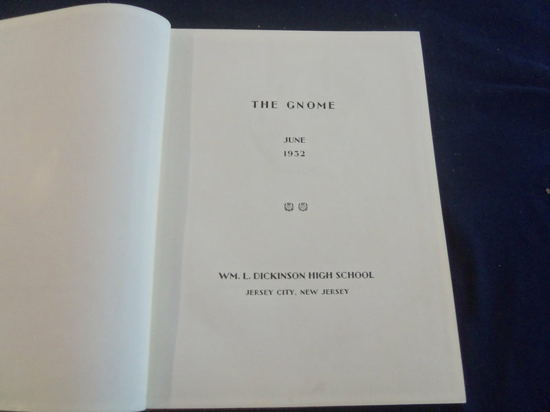 1932 WM. L. DICKINSON HIGH SCHOOL YEARBOOK - JERSEY CITY, NJ - YB 2739