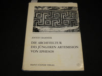 1972 DIE ARCHITEKTUR DES JUNGEREN ARTEMISION VON EPHESOS BOOK - R 710I