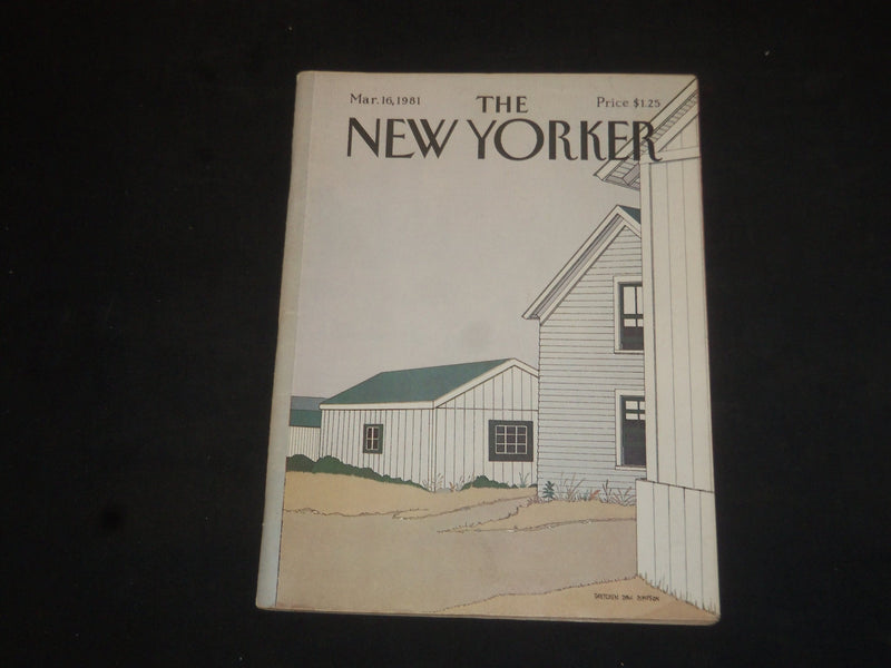 1981 MARCH 16 THE NEW YORKER MAGAZINE - ILLUSTRATED COVER - NY 2187