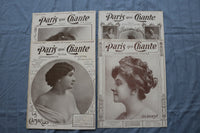 1906 PARIS QUI CHANTE REVUE ILLUSTRATEE MAGAZINE - FRENCH - LOT OF 32 - O 3847