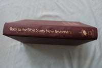 1979 BACK TO THE BIBLE, STUDY NEW TESTAMENT HARDCOVER BOOK  - KD 9667