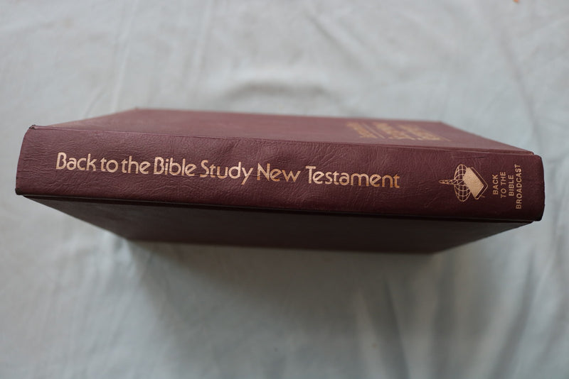 1979 BACK TO THE BIBLE, STUDY NEW TESTAMENT HARDCOVER BOOK  - KD 9667
