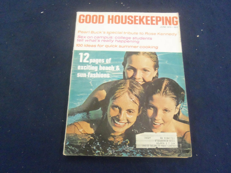 1970 JUNE GOOD HOUSEKEEPING MAGAZINE - NICE COVER, ARTICLES & ADS - F 252A
