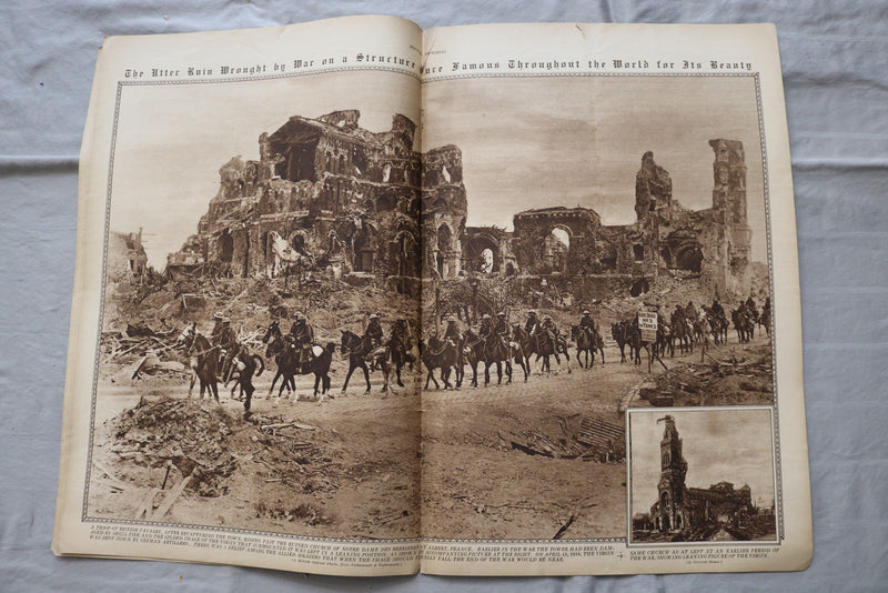 1918 NOV 7 MID-WEEK PICTORIAL MAGAZINE SECTION - CANADIAN ARTILLERY - NP 9241