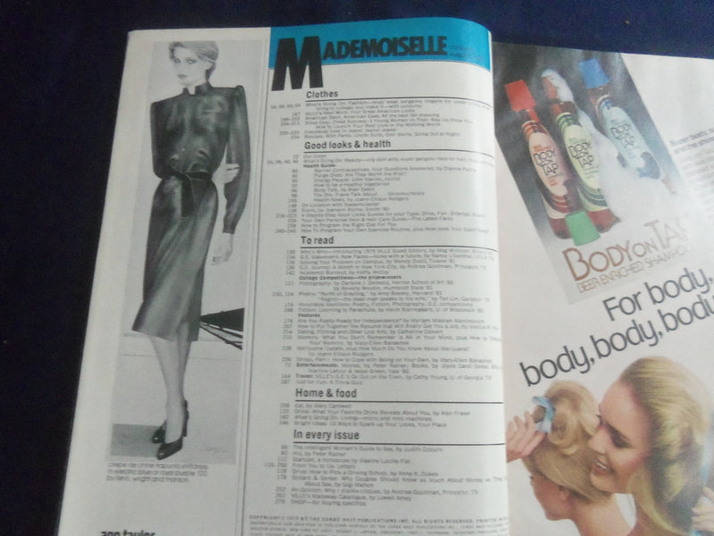 1979 AUGUST MADEMOISELLE MAGAZINE - KIM ALEXIS COVER - B 4165G