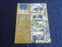 1998 OCTOBER 31 FOOTBALL PROGRAM - NOTRE DAME VS BAYLOR UNIVERSITY - SP 1213J