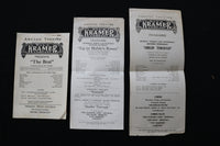 1920'S ELLA KRAMER COMPANY THEATRE PROGRAMS - LOT OF 3 - K 1869