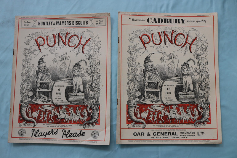 1943 PUNCH MAGAZINE - LOT OF 25 - O 3971