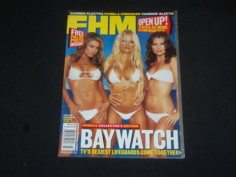 2003 MARCH FHM (FOR HIM) MAGAZINE - BAYWATCH SEXIEST LIFEGUARDS - SP 6142