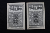 1901-1902 BOSTON MUSIC HALL THEATRE PROGRAMS - LOT OF 6 - K 1964