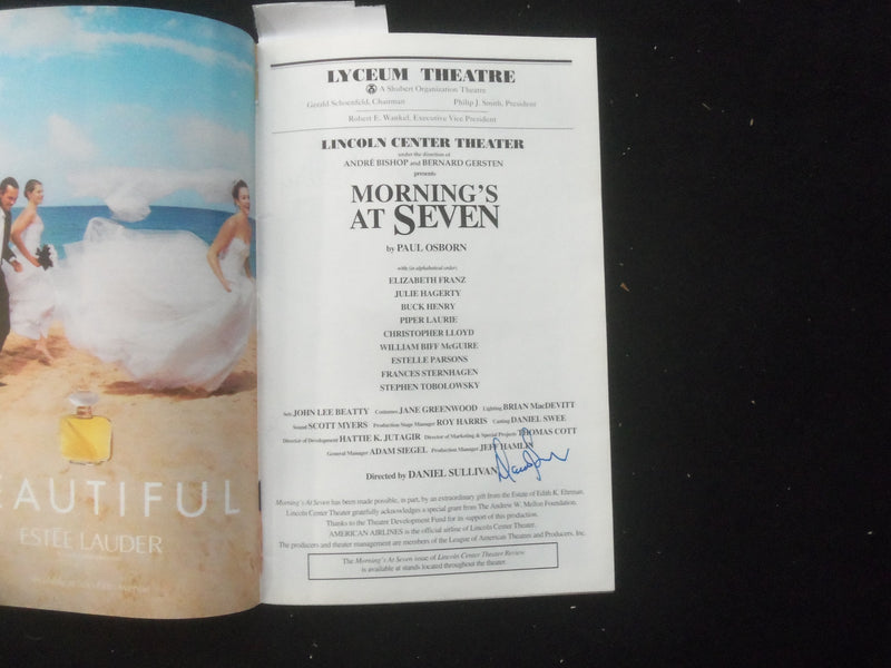 2002 MORNING'S AT SEVEN PLAYBILL - 11 SIGNATURES - J 8202
