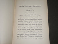 1900 MUNICIPAL GOVERNMENT BY BIRD S. COLER HARDCOVER BOOK - KD 4478