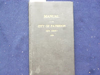 1929 MANUAL OF THE CITY OF PATERSON NEW JERSEY 1929 HARDCOVER BOOK - KD 8849