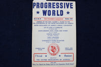 1956 PROGRESSIVE WORLD - THE THINKER'S MAGAZINE SOFTCOVER - LOT OF 2 - K 1466