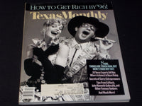 1986 DECEMBER TEXAS MONTHLY MAGAZINE - HOW TO GET RICH FRONT COVER - E 7535