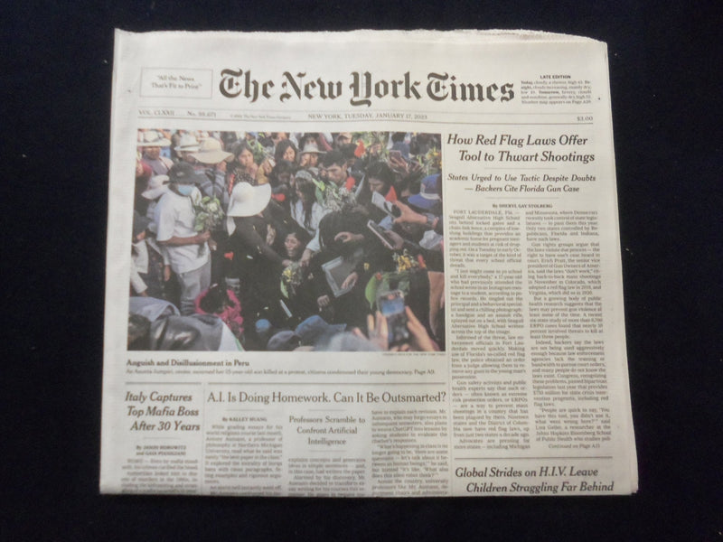 2023 JAN 17 NEW YORK TIMES - HOW RED FLAG LAWS OFFER TO TO THWART SHOOTINGS