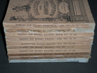 1893 HARPER'S MONTHLY MAGAZINE LOT OF 10 ISSUES - NICE ILLUSTRATIONS - WR 1421