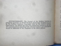 1956 SPRING PSYCHO THERAPY SOFTCOVER BOOK - ROBBINS INSTITUTE - K 299
