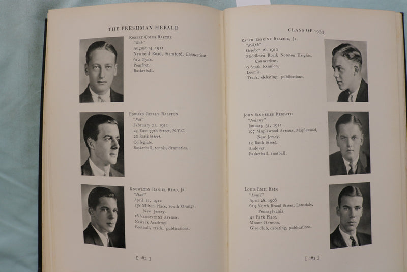1933 THE FRESHMAN HERALD PRINCETON UNIVERSITY YEARBOOK - PRINCETON, NJ - YB 3582