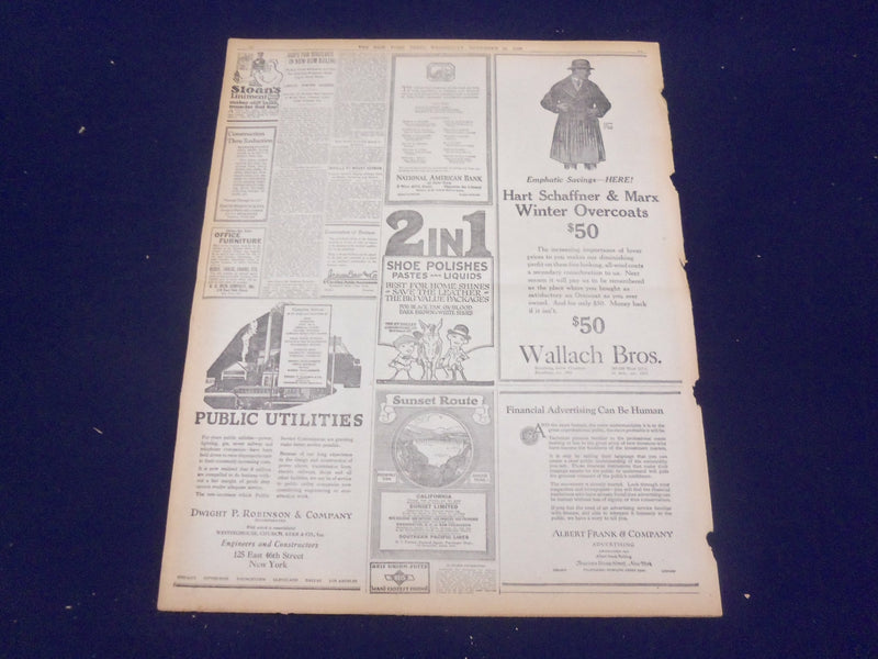 1920 NOVEMBER 10 NEW YORK TIMES - BASEBALL CONFLICT SHIFTS TO MINORS - NT 8450