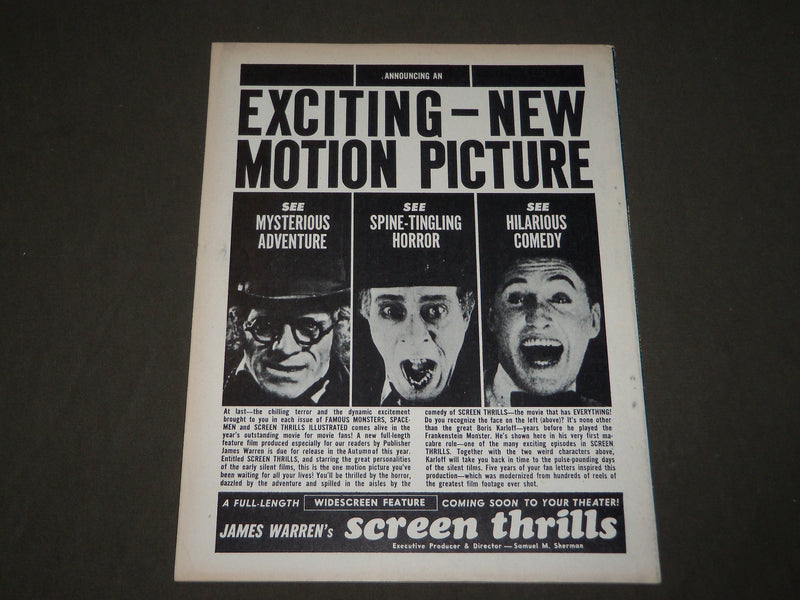 1964 FEBRUARY SCREEN THRILLS ILLUSTRATED MAGAZINE - BATTLING BOGART - CW 65