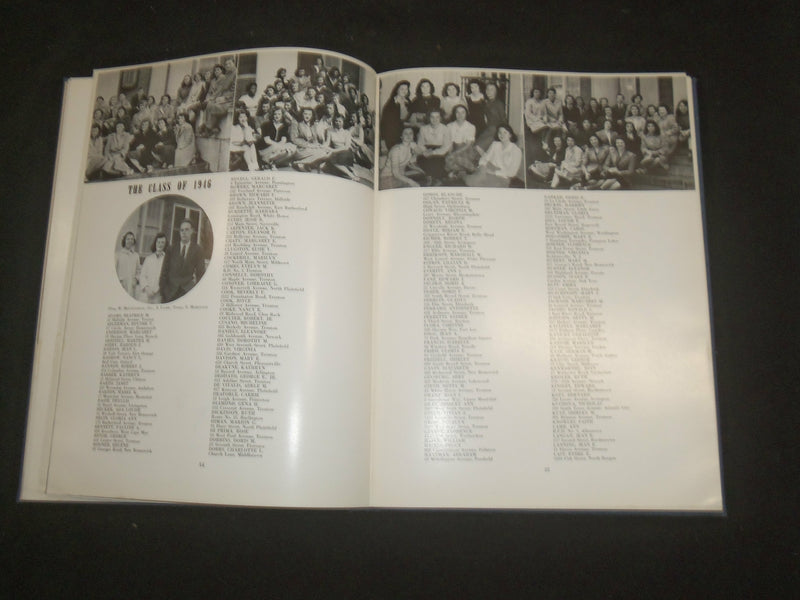 1943 NEW JERSEY STATE TEACHERS COLLEGE AT TRENTON YEARBOOK -TRENTON, NJ- YB 2297