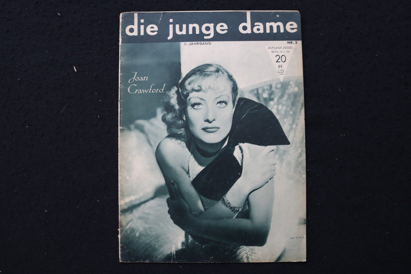 1934 JANUARY 14 DIE JUNGE DAME MAGAZINE - JOAN CRAWFORD COVER - E 25086